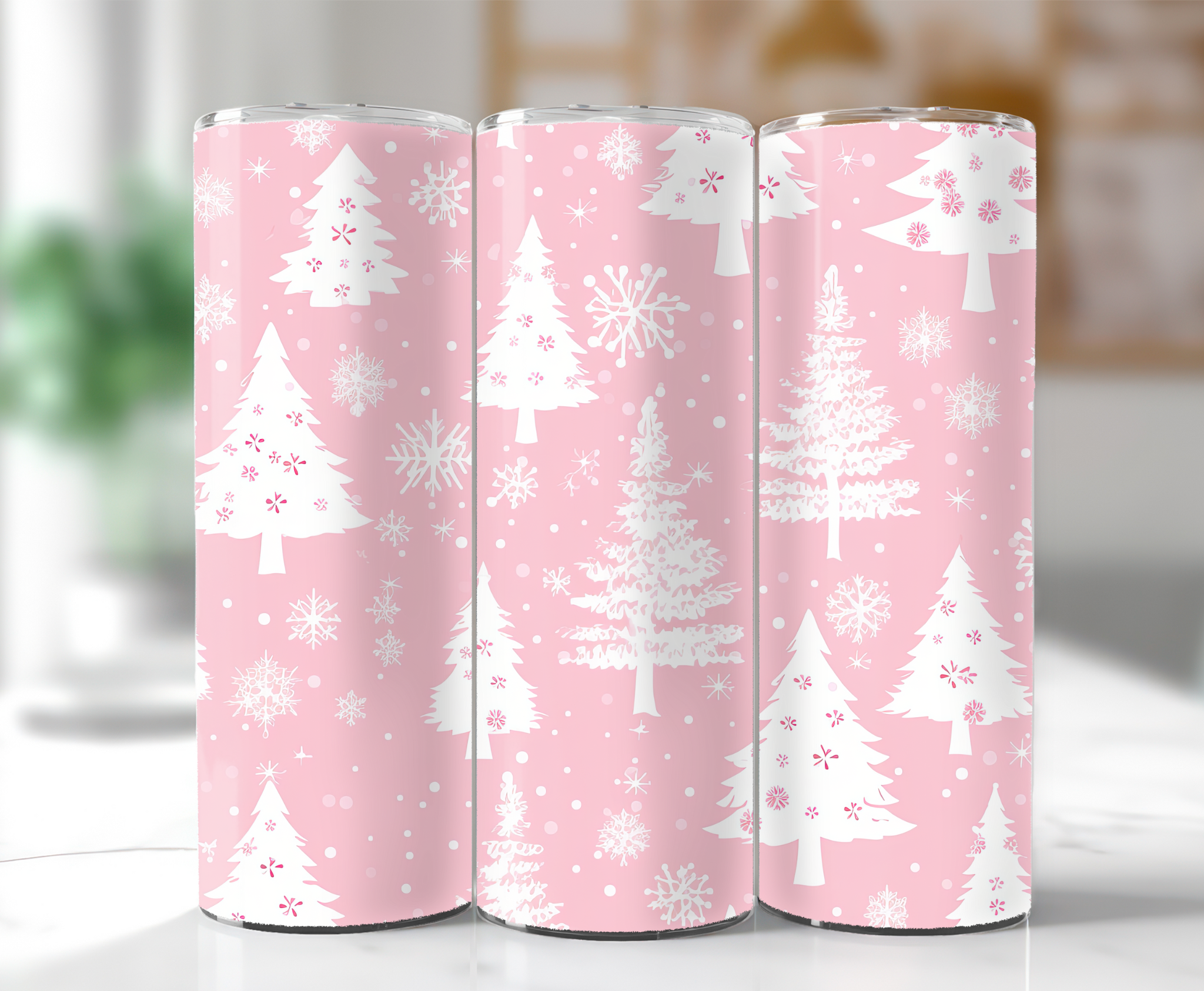 Pink Trees 20oz Lovely Transfers