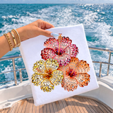 Hibiscus Faux Rhinestones
