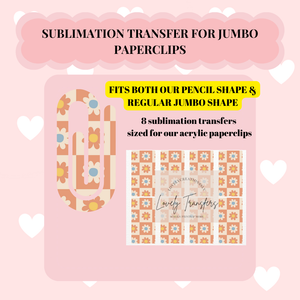 Checkered Flowers Sublimation Transfer