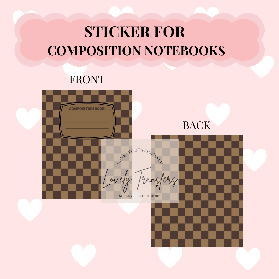 My Notebook Sticker C10 - STICKER for Notebook – Lovely Transfers