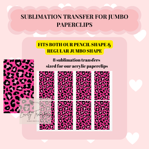 Hot Pink Cheetah Sublimation Transfer