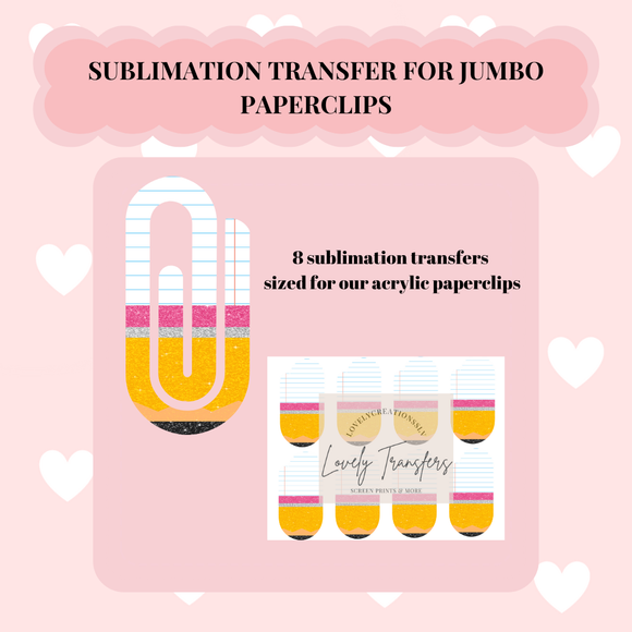 Pencil Lines Sublimation Transfer