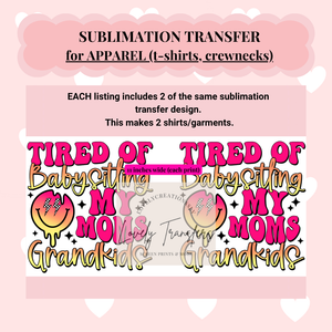 A6 - Sublimation Transfers for APPAREL