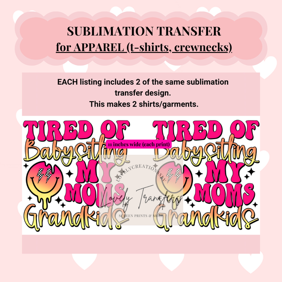 A6 - Sublimation Transfers for APPAREL