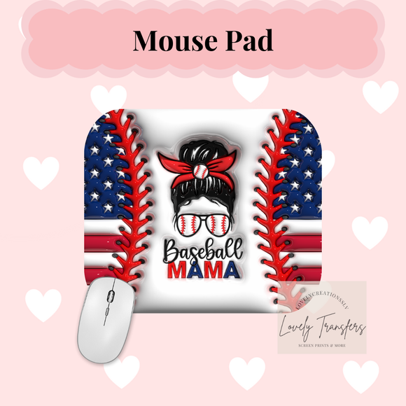 Baseball Mama- Mouse Pad