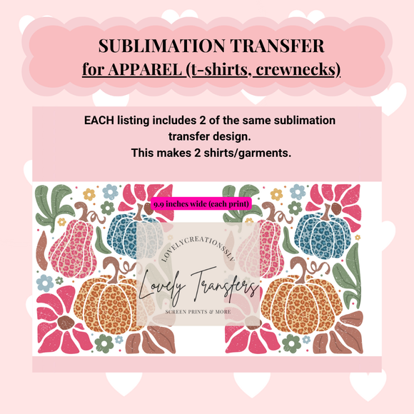 A7 - Sublimation Transfers for APPAREL