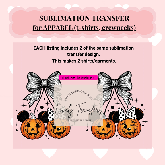 A3 - Sublimation Transfers for APPAREL