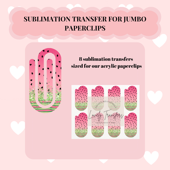 Sparkle Watermelon Sublimation Transfer