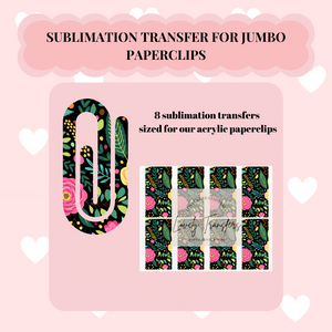 Painted Flowers Sublimation Transfer