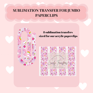 Pink Bear Sublimation Transfer