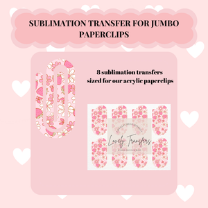 Strawberry Flowers Sublimation Transfer