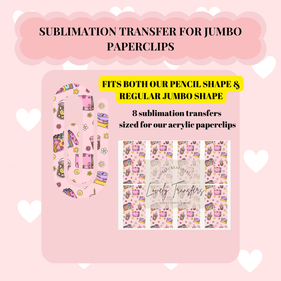 Coffee & Books -Sublimation Transfer