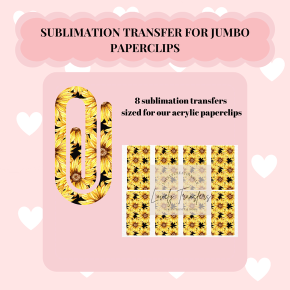 Big Sunflower Sublimation Transfer