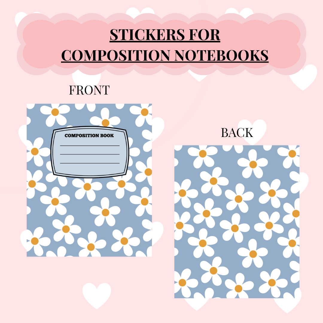 Background Sticker For Notebook N11- STICKER for Notebook – Lovely Transfers