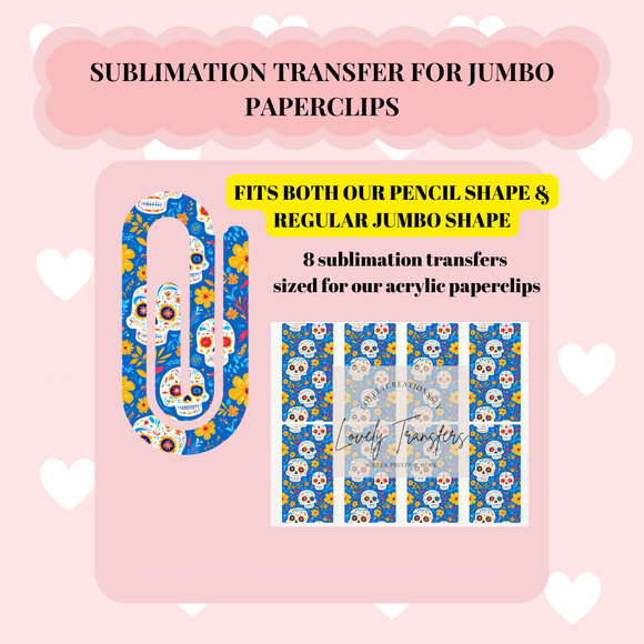 Blue Sugar -Sublimation Transfer
