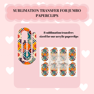 Retro Flowers Sublimation Transfer