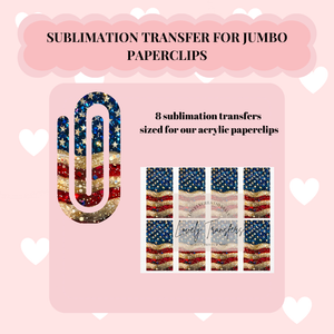 American Flag Sublimation Transfer