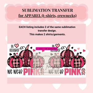 A12 - Sublimation Transfers for APPAREL