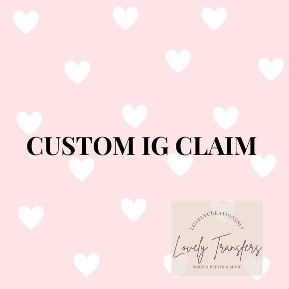 IG CLAIM-  CUTE MONSTERS TRANSFER