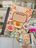 3D Flowers- Composition Notebook