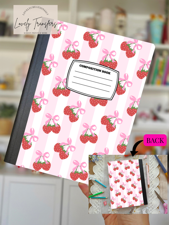 Stripped Cherries - Composition Notebook