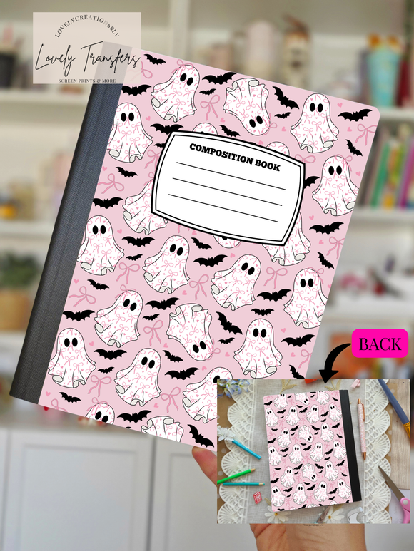 Pink Bat Ghost - Composition Notebook