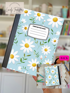 Blue Flowers - Composition Notebook
