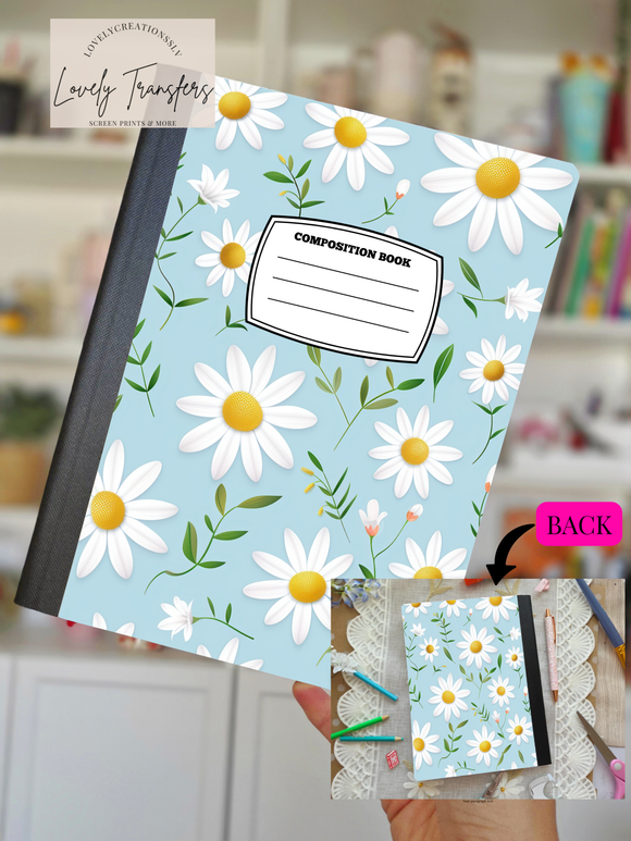 Blue Flowers - Composition Notebook