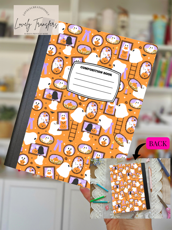 Ghosties Cute - Composition Notebook