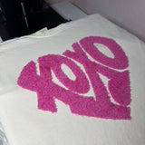 Xoxo Heart- FLUFFY Iron On Patch