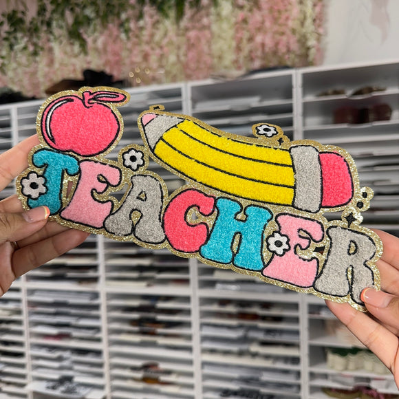 Teacher -Iron On Patch