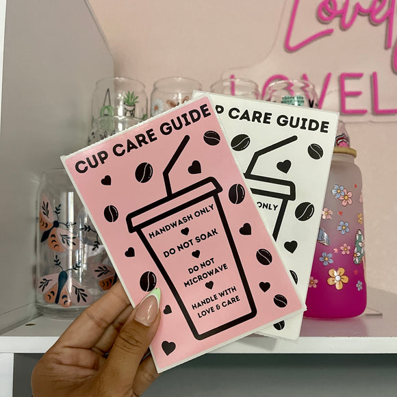 Cup Care Guide - 100 Sticker Bundles