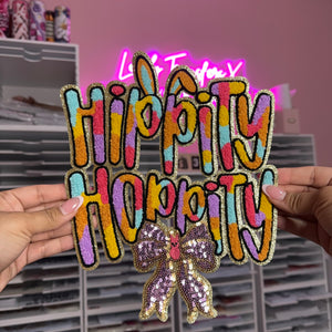 Hippy Hoppity- Iron On Patch