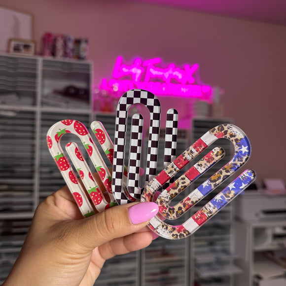 Strawberry, Checkered OR Sassy Flag