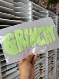 GRINCHY - FLUFFY Iron On Patch