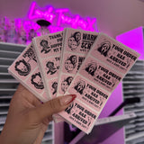 Scary Movie Inspired Stickers