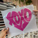Xoxo Heart- FLUFFY Iron On Patch
