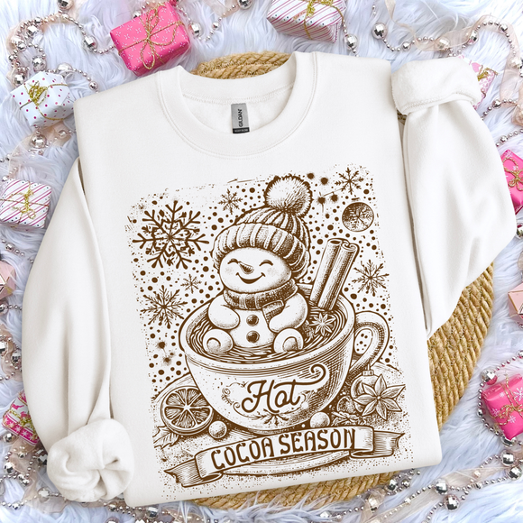 Hot Cocoa (Brown ink)