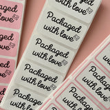 Packaged with Love Stickers